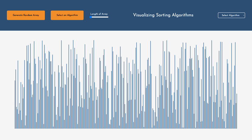 Visualising sorting algorithms